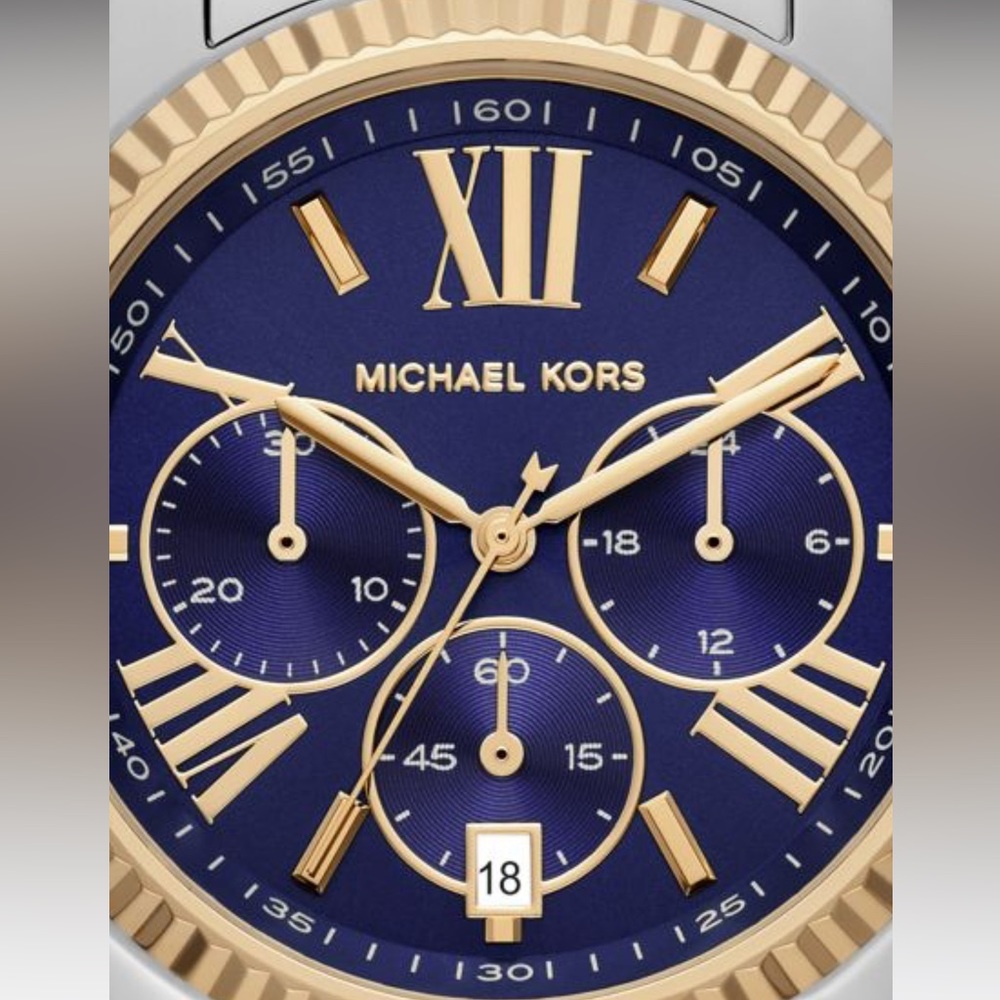 Michael Kors Two-Tone, women’s watch. Rarely worn.  Needs battery.